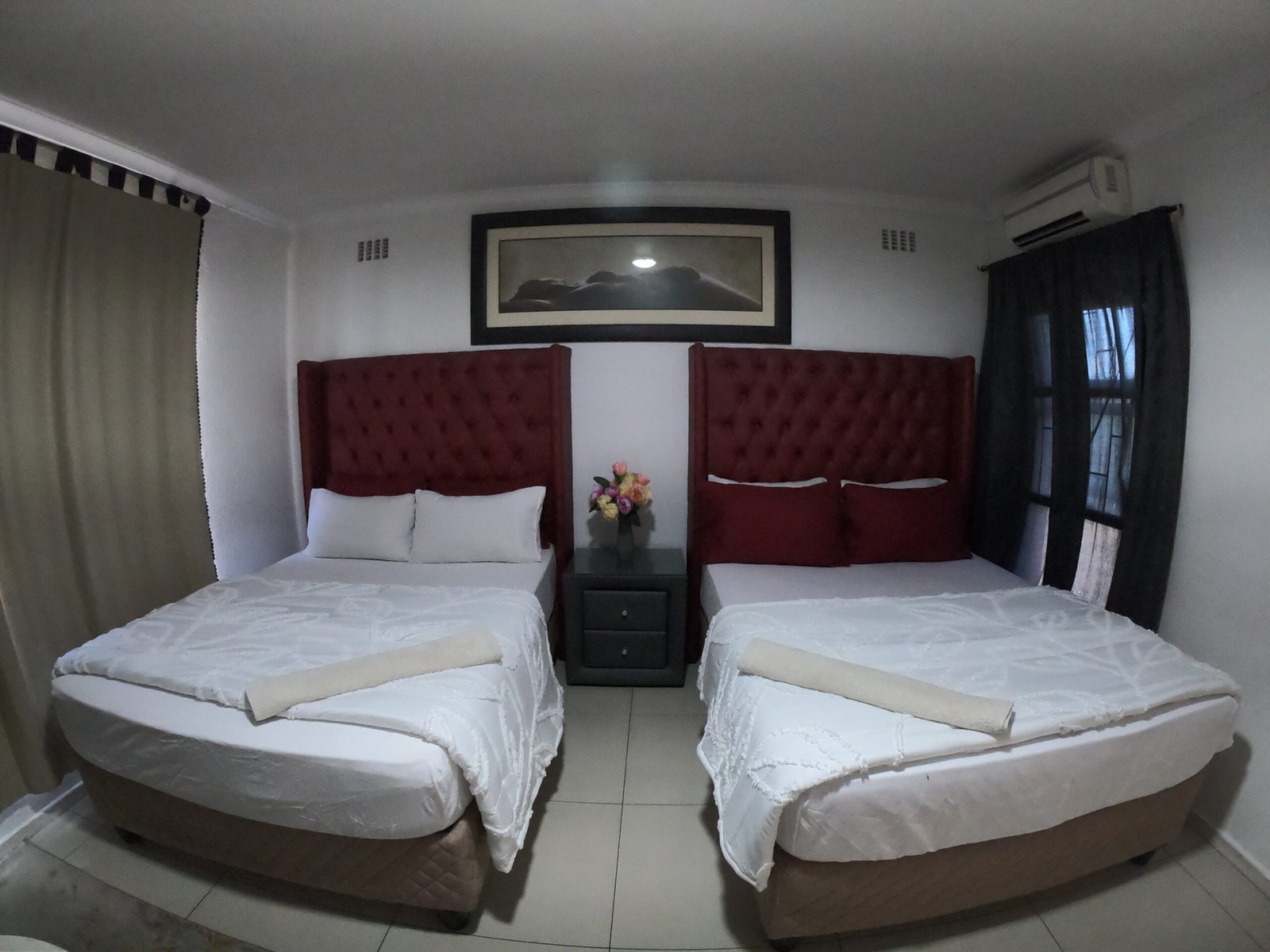 Bedroom with city view
